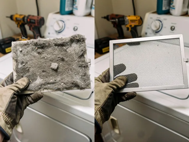 Professional lint trap cleaning by Weston Dryer Vent Cleaning in Weston