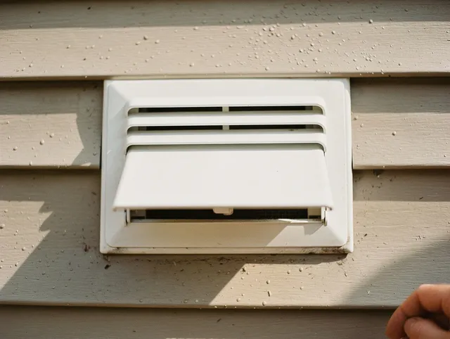 Weston Dryer Vent Cleaning technician performing professional exhaust vent cleaning at a residential property in Weston