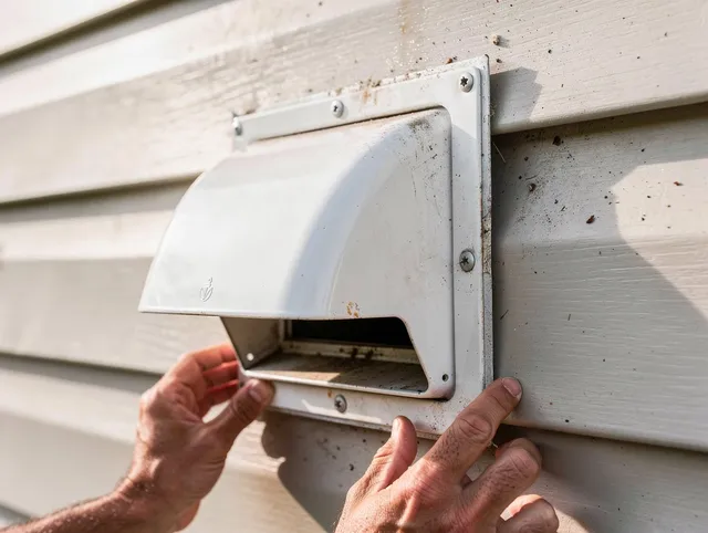 Weston Dryer Vent Cleaning technician delivering thorough residential dryer vent cleaning service in Weston